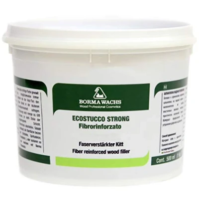 Abbildung von BORMA Faserverstärkter Holzkitt Spachtelmasse Extra Strong 1kg Schwarz 60