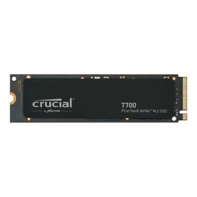 Abbildung von Crucial T700 4TB SSD PCIe Gen5 NVMe M.2 Interne mit Premium Kühlkörper, bis zu 12.400MB/s, Microsoft DirectStorage, 4.0 abwärtskompatibel, Solid State Drive CT4000T700SSD5