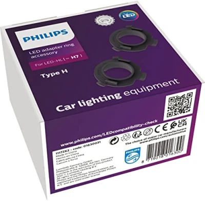 Abbildung von Philips automotive lighting Adapter Ring H7 LED Typ H, Lampenhalterung für Ultinon Pro6000 LED, schwarz
