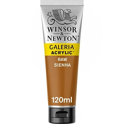 Abbildung von Winsor &amp; Newton 2131552 Galeria Acrylfarbe, hohe Pigmentierung, lichtecht, buttrige Konsistenz, 120 ml Tube Sienna Natur