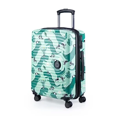 Abbildung von HAUPTSTADTKOFFER Mitte Handgepäck, 2,9 kg kinderleicht, TSA, Hartschalenkoffer, Trolley 4. Rollen, Handgepäck 55 cm, 42 Liter, Motiv Koffer, DINO SKATER