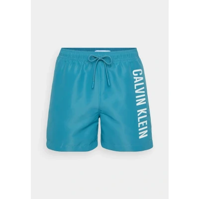 Abbildung von Calvin Klein Swimwear Drawstring Badeshorts, Herren, Größe: Medium, Storm blue
