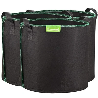 Abbildung von GardenMate 3X 30L Pflanzsack aus Vliesstoff Ø35.6cm Höhe 30.5cm GREENLINE