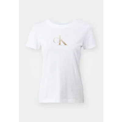 Abbildung von Calvin Klein Jeans Gradient SLIM TEE Tshirt print, Damen, Größe: XS, Bright white