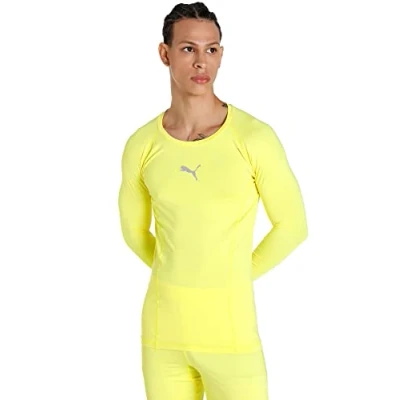 Abbildung von PUMA Herren Liga Baselayer Tee LS T Shirt Longsleeve, Fluo Yellow, XXL