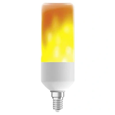 Abbildung von OSRAM LED STAR FLAME STICK Flammenlampe Lampe, Sockel: E14, 0,50W, Warm Comfort Light 1500 K [Energieeffizienzklasse G], Weiß