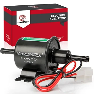 Abbildung von CarBole Universal Elektrisch Kraftstoffpumpe 12V,Benzinpumpe 2,5 4 PSI,Dieselpumpe,für Benzin und Diesel,mit Reines Kupfer,Hochwertige Leiterplatte (Schwarz)