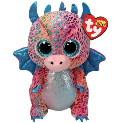 Abbildung von TY Flint Dragon Beanie Boo Regular Squishy Baby Soft Plush Toys Collectible Cuddly Stuffed Teddy