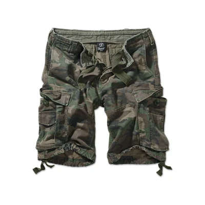 Abbildung von Brandit Vintage Shorts, Herren, Größe: 3XL, Olive camo