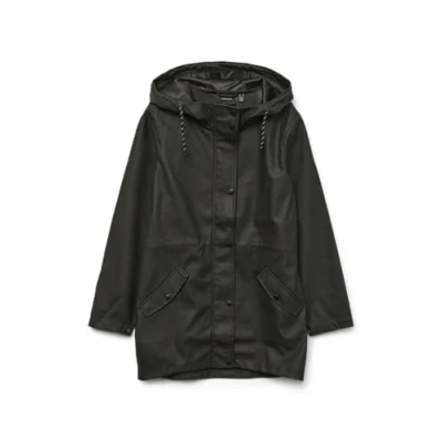 Abbildung von VERO MODA Damen Regenjacke VMMalou wasserabweisender Parka mit Kapuze 10266982 black M
