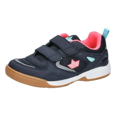 Abbildung von Lico Jungen Unisex Kinder Siro V Hallenturnschuhe, Marine/Pink/Türkis, 30 EU