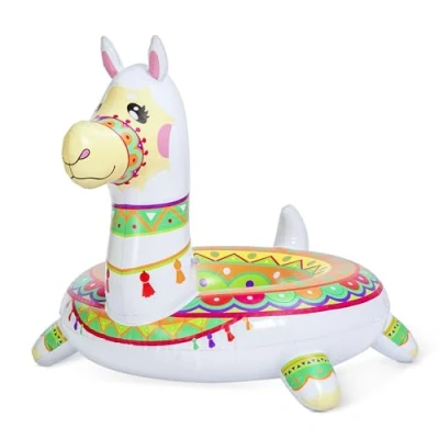 Abbildung von JOYIN Aufblasbarer Lama Schwimmring 110,5 cm, Wasser Luftmatratze Pool,Schwimmtiere für den Pool Schwimmreifen Wasserspielzeug Sandstrand Schwimmbad Kinder &amp; Erwachsene