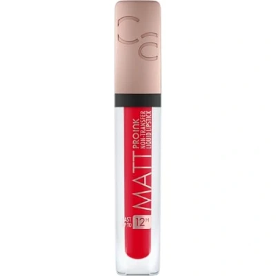 Abbildung von CATRICE Matt Pro Ink Non Transfer Liquid Lipstick, Lippenstift, Nr. 090 This Is My Statement, rot, mattierend, langanhaltend, schnelltrocknend, matt, intensiv, farbintensiv, vegan, ohne Alkohol (5ml)