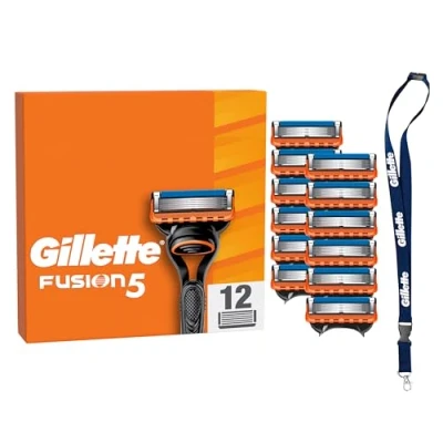 Abbildung von Gillette Fusion5 Systemklingen 12er + Schlüsselanhänger Online Versandvariante