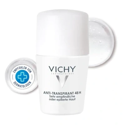 Abbildung von VICHY Anti Transpirant 48h, Für sehr empfindliche oder epilierte Haut, bis zu 48 Stunden Wirkung, Roll On, Dermo Tollerance, 50ml