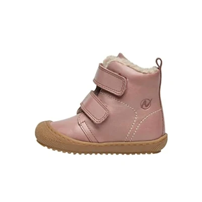 Abbildung von Naturino Bubble VL Stiefeletten aus gefüttertem Nappaleder, Rosa 24