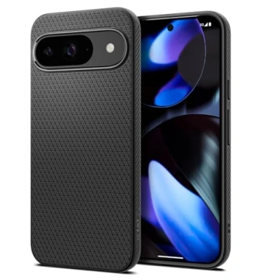 Abbildung von Spigen Liquid Air TPU Back Cover Schwarz Google Pixel 9/9 Pro