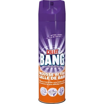 Abbildung von CILLIT BANG Aktivschaum Seifenreste &amp; Glanz Ultra effektiver Schaumreiniger für Dusche und Bad Reinigung ohne Nachwischen 1 x 600 ml
