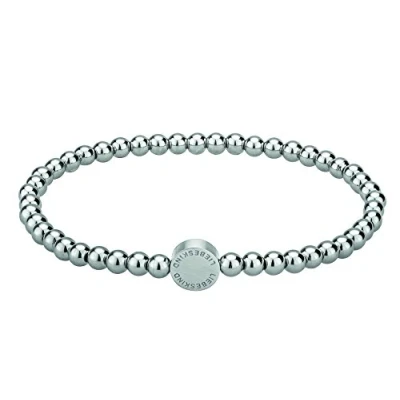 Abbildung von Liebeskind Berlin Beads Armband aus Edelstahl mit Logotag