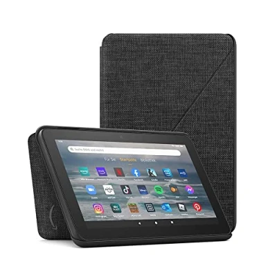 Abbildung von Stoffhülle von Amazon für das Fire 7 Tablet (nur kompatibel mit Tablets der 12. Generation, 2022), schwarz