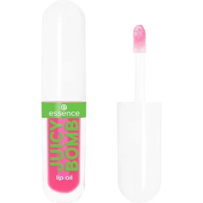 Abbildung von essence JUICY BOMB PARTY lip oil, Lipgloss, Nr. 02, Pink, pflegend, mit Ölen, natürlich, glänzend, vegan, ohne Parabene, Mikroplastikpartikel, Nanopartikel frei, 1er Pack (2.4ml)
