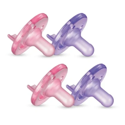 Abbildung von Philips Avent Soothie Schnuller, Pink/Violett, 0 3 Monate, 4 Stück