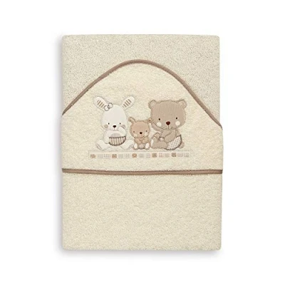 Abbildung von Interbaby 01080 05 Baby Kapuzenbadetuch LOVE beige, Beige