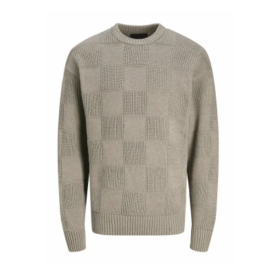 Abbildung von Jack &amp; Jones Premium Strickpullover, Herren, Größe: XL, Greige