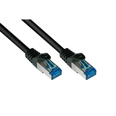Abbildung von Good Connections® SmartFLEX Cat.6A Patchkabel 50 cm / 0,5 m Hochflexibles kurzes 10 GIGABIT PREMIUM Ethernetkabel KUPFERLEITER CU Rastnasenschutz S/FTP PiMF halogenfrei (LSZH) 500MHz S
