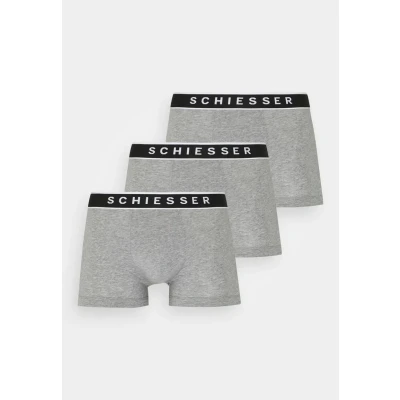 Abbildung von Schiesser 3PACK Boxershorts Organic Cotton 95/5 Panties, Herren, Größe: Large, Blue/black/grey