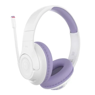 Abbildung von Belkin SoundForm Inspire kabelloser Over Ear Kopfhörer für Kinder, On Mädchen und Jungen, Online Unterricht, Reisen, integriertes Mikrofon kompatibel mit iPhone, iPad, Galaxy usw.
