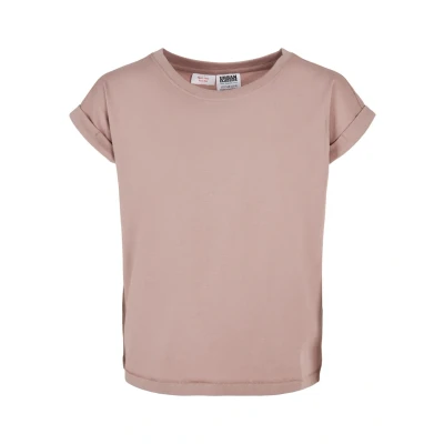 Abbildung von Urban Classics Extended Shoulder Tshirt basic für Kinder, Größe: 110/116, Duskrose
