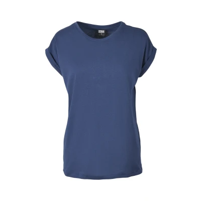Abbildung von Urban Classics Extended Shoulder Tshirt basic, Damen, Größe: XS, Darkblue