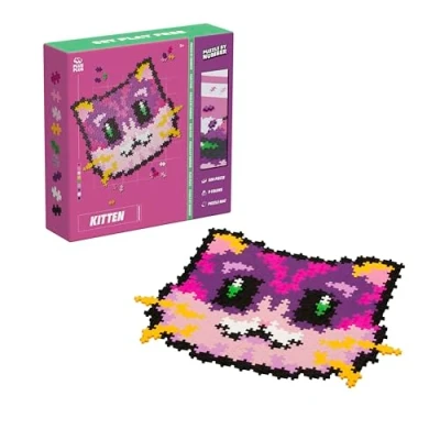 Abbildung von Plus 3960 Geniales Konstruktionsspielzeug, Puzzle Kätzchen, Kreativ Bausteine, Bausteinset für Kinder, 500 Teile
