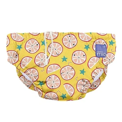 Abbildung von Bambino Mio, revolutionäre wiederverwendbare Schwimmwindel für Babys und Kleinkinder, Jungen Mädchen, Lässige Limone, L (1 2 Jahre)