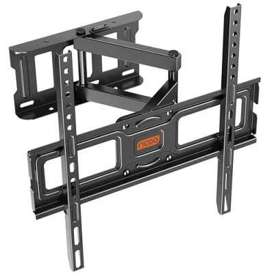 Abbildung von RICOO TV Wandhalterung Schwenkbar Neigbar für 30 55 Zoll Halterung S5144 Fernseher Monitor bis 50 Kg max VESA 400x400 mm