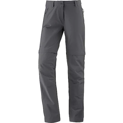 Abbildung von Schöffel Damen Pants Ascona Zip Off, leichte und komfortable Hose mit optimaler Passform, flexible Outdoor für Frauen, asphalt, 23