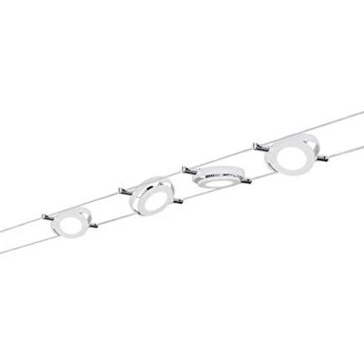 Abbildung von Paulmann 94105 Seilsystem RoundMac Set erweiterbar Warmweiß 4x4W LED Weiß matt Seilleuchte Hängeleuchte