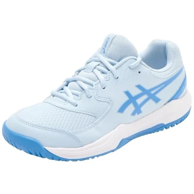 Abbildung von Asics Geldedicate 8 Unisex Multicourt Tennisschuh für Kinder, Größe: 32.5, White/indigo fog Schuhe