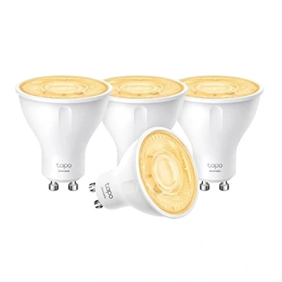 Abbildung von Tapo TP Link smarte WLAN Glühbirne GU10 L610 4 pcs, Energie sparen, 2.9 W Entspricht 50W, dimmbare alexa lampe, smart home zubehör,kompatibel mit Alexa,Google Assistant, Weiss