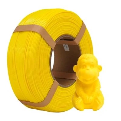 Abbildung von eSUN PLA+ Refill Filament 1.75mm, PLA Plus Spoolless 3D Druck Filament, Maßgenauigkeit +/ 0.03mm, 1KG (2.2 LBS) für Drucker, Gelb