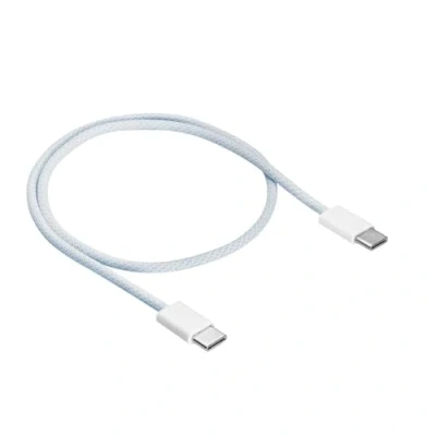 Abbildung von AKYGA AK USB 50 C Kabel 60W, Schnellladekabel für iPhone 15, iPad Pro Samsung Galaxy, universelle Kompatibilität, Nylongeflecht Datenkabel (50cm) Weiß