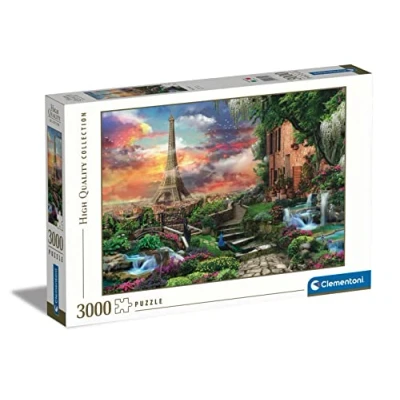 Abbildung von Clementoni 33550 Traumhaftes Paris Puzzle 3000 Teile ab 9 Jahren, buntes Erwachsenenpuzzle mit kräftigen Farben, Geschicklichkeitsspiel für die ganze Familie, schöne Geschenkidee