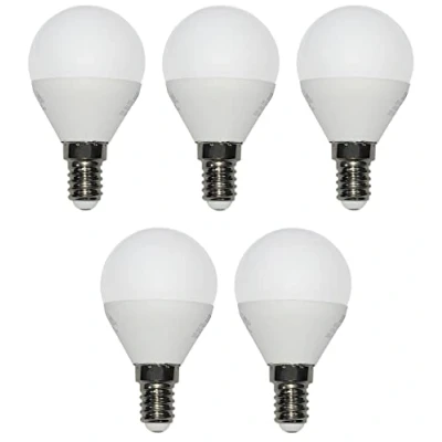 Abbildung von LED Lampe Energiesparlampe E14 5er Set Birne Kugel Tropfen 5x 4 Watt 320 Lumen warmweiss 3000K