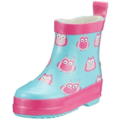 Abbildung von Playshoes Unisex Kinder Gummistiefel Halbschaft Regenstiefel, Eulen, 21 EU