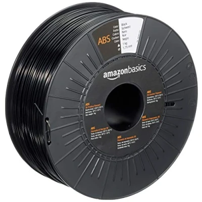 Abbildung von Amazon Basics 1.75 mm schwarzer 3D Drucker ABS Filament, 1 kg Spule