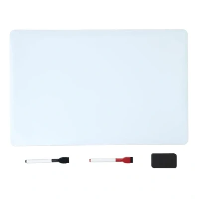 Abbildung von Amazon Basics Whiteboard, magnetisch, trocken abwischbar, für Kühlschrank, Blatt ca. 33 x 50 cm, 2 Marker und Tafelwischer, Weiß