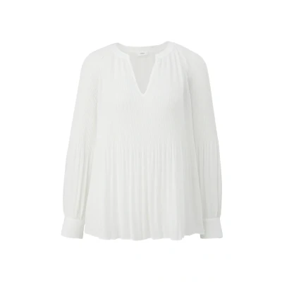 Abbildung von s.Oliver Black Label MIT Plisseestruktur Bluse, Damen, Größe: 40, Soft white