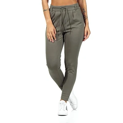 Abbildung von ONLY Damen Onlpoptrash Life Easy Col Pant PNT Noos Regular Fit Hose Mit Kordelzugverschluss Für Lounge Und Freizeit, Bungee Cord,XL / 34L