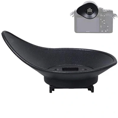 Abbildung von Ovale drehbare Kamera Augenmuschel Okular Sucher Eyeshade für Sony A9II A7RIV A7RIII A7III A7RII A7SII A7II A7 A7S A7R Mark IV III II A7M3 A9 A58 A99II ersetzt FDA EP18 EP16 EP15